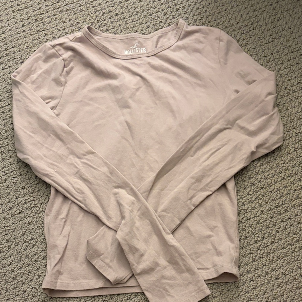 Hollister Blush Long Sleeve Tee